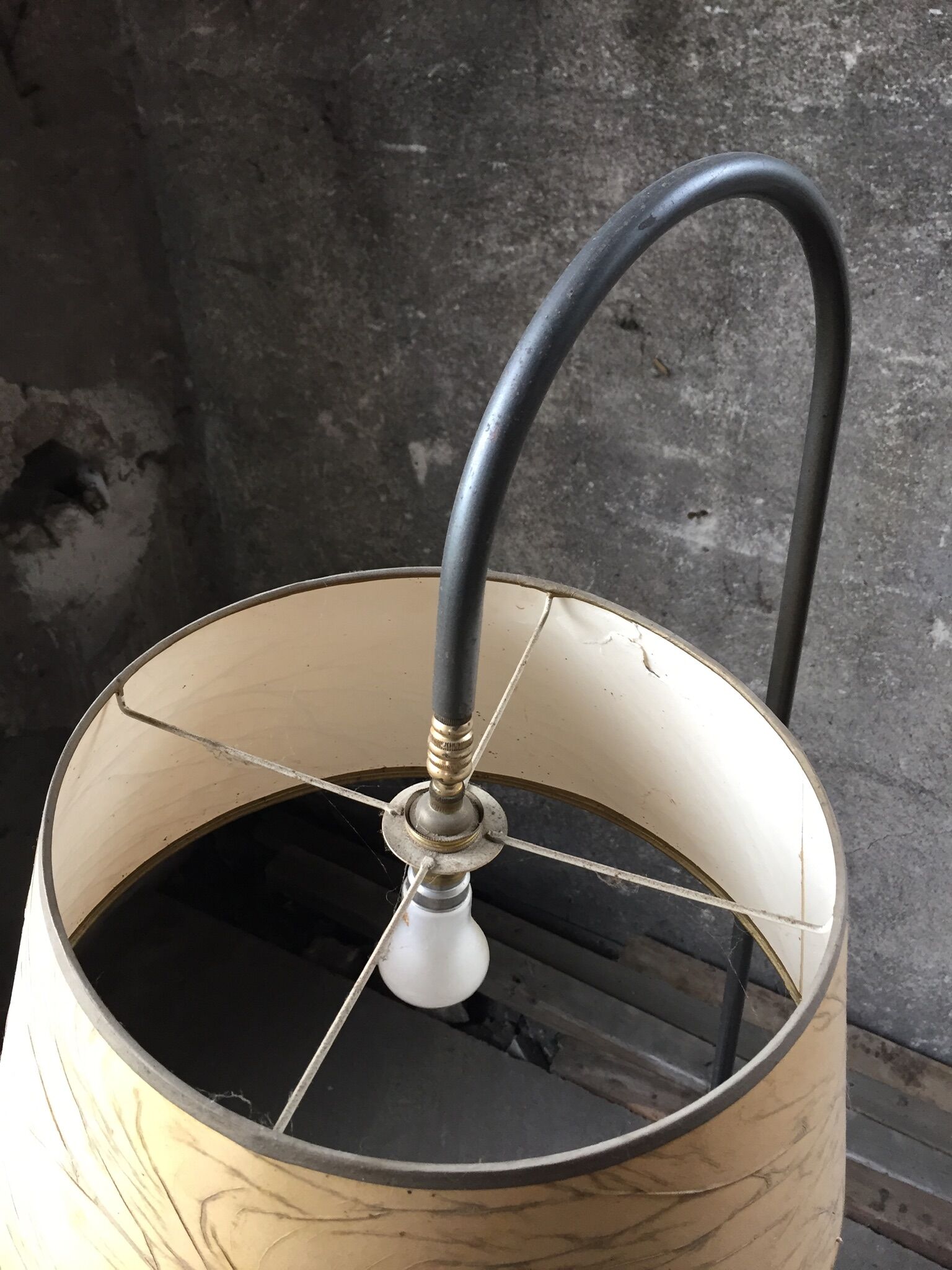 Vintage magazine floor and door lamp