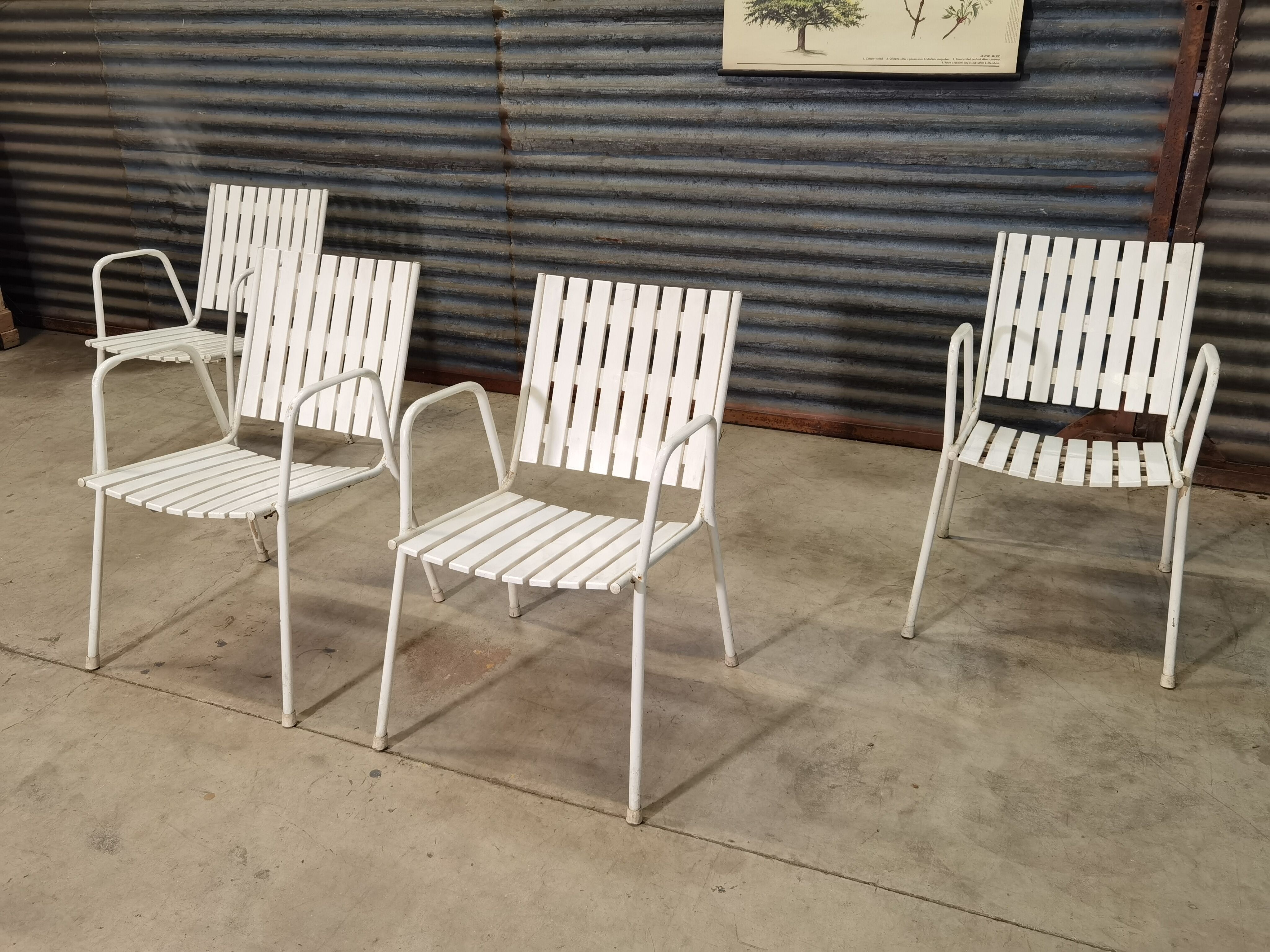 Set of 4 garden chairs Emu 1970