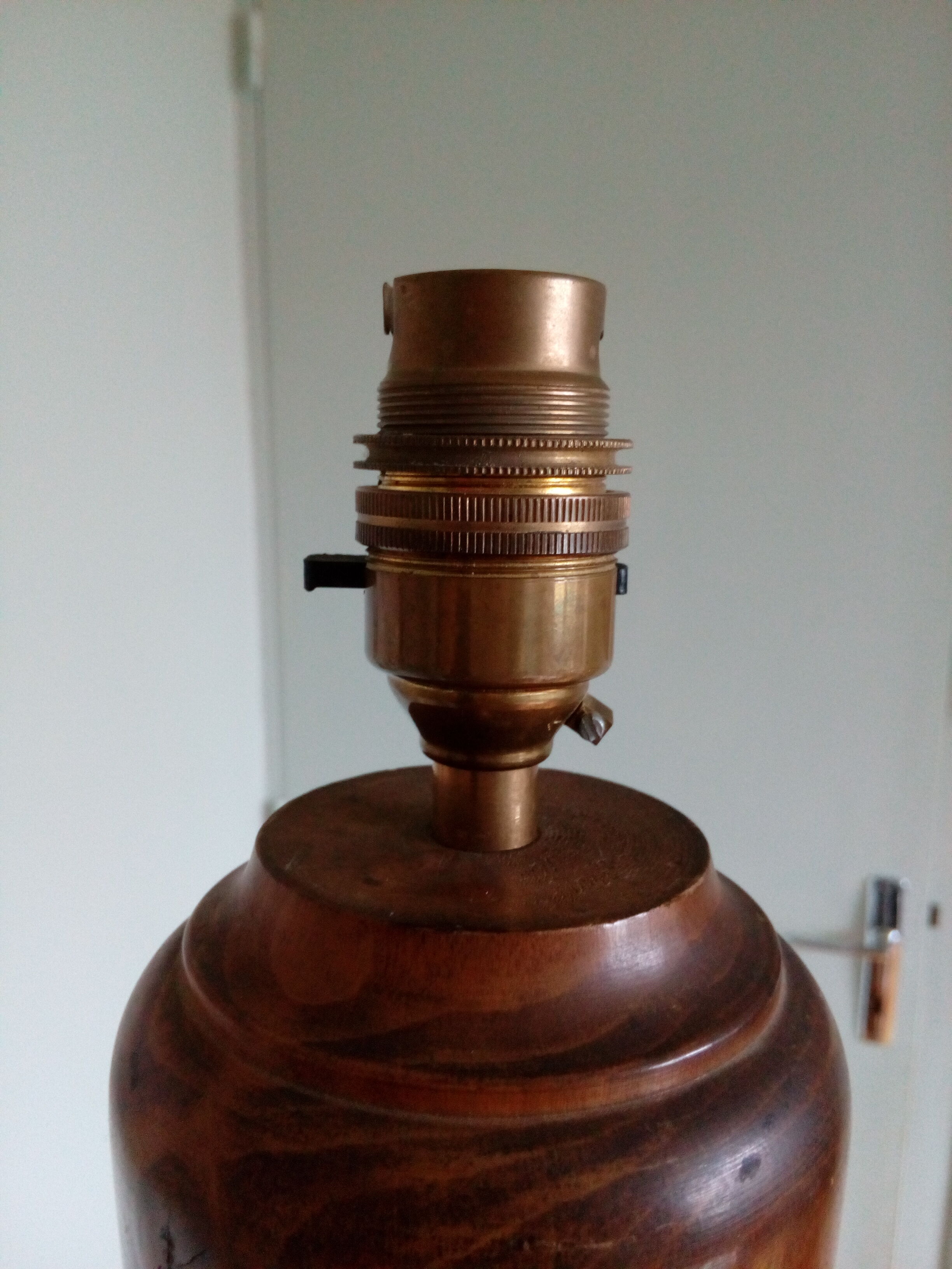 Art Deco lamppost with tablet, wooden