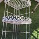 White metal corner shelf
