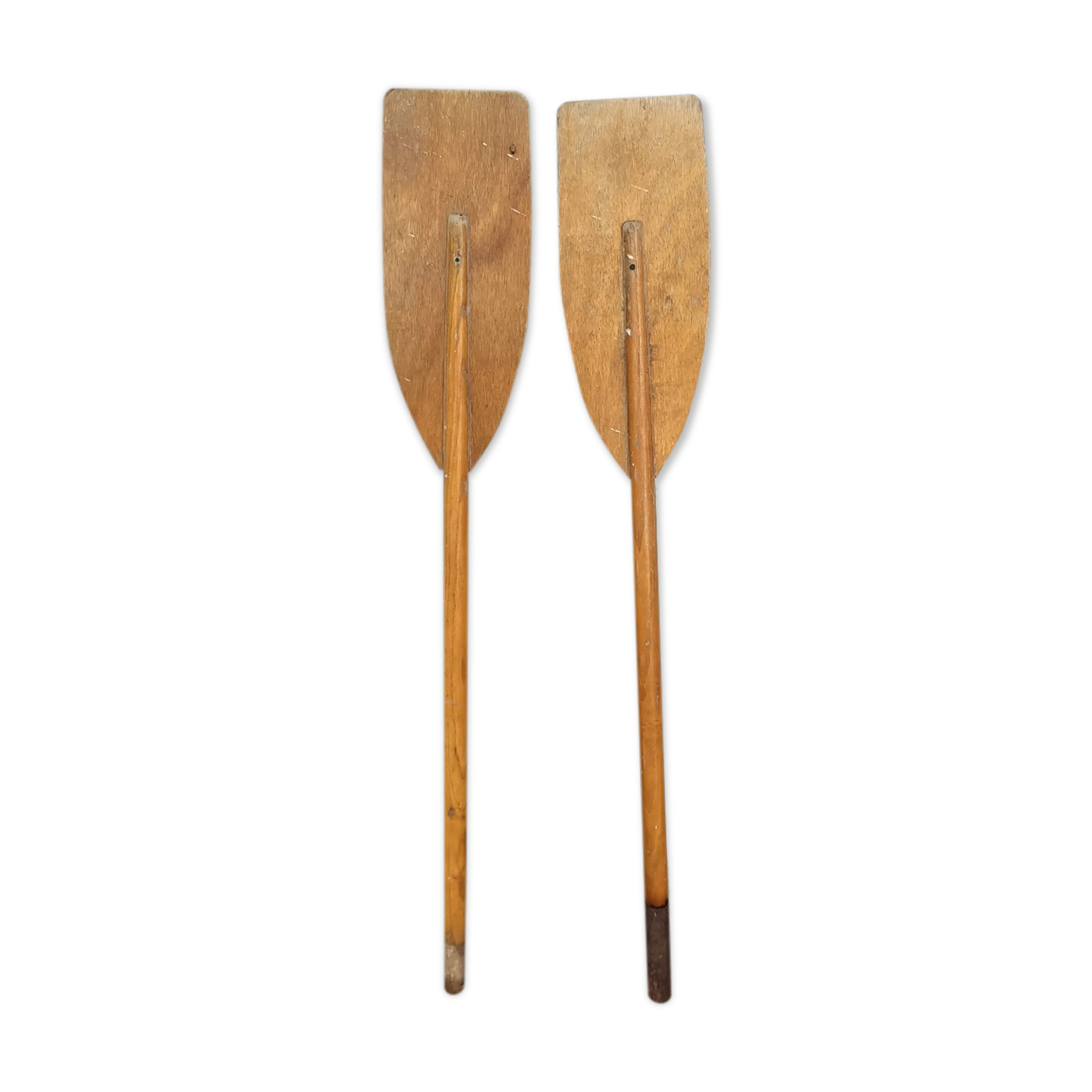 Pair of wooden oars