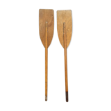 Pair of wooden oars