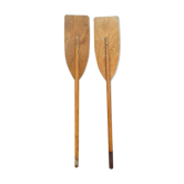 Paire de rames en bois