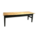 Farm table early twentieth, black matt base