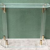 Console, altuglass, 1970s, in the style of Charles Hollis Jones.