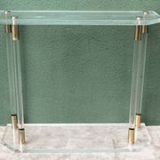 Console, altuglass, années 1970, dans le goût de Charles Hollis Jones