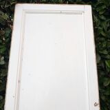 Communication door H220xW80.5cm, old panelled with moulding.
