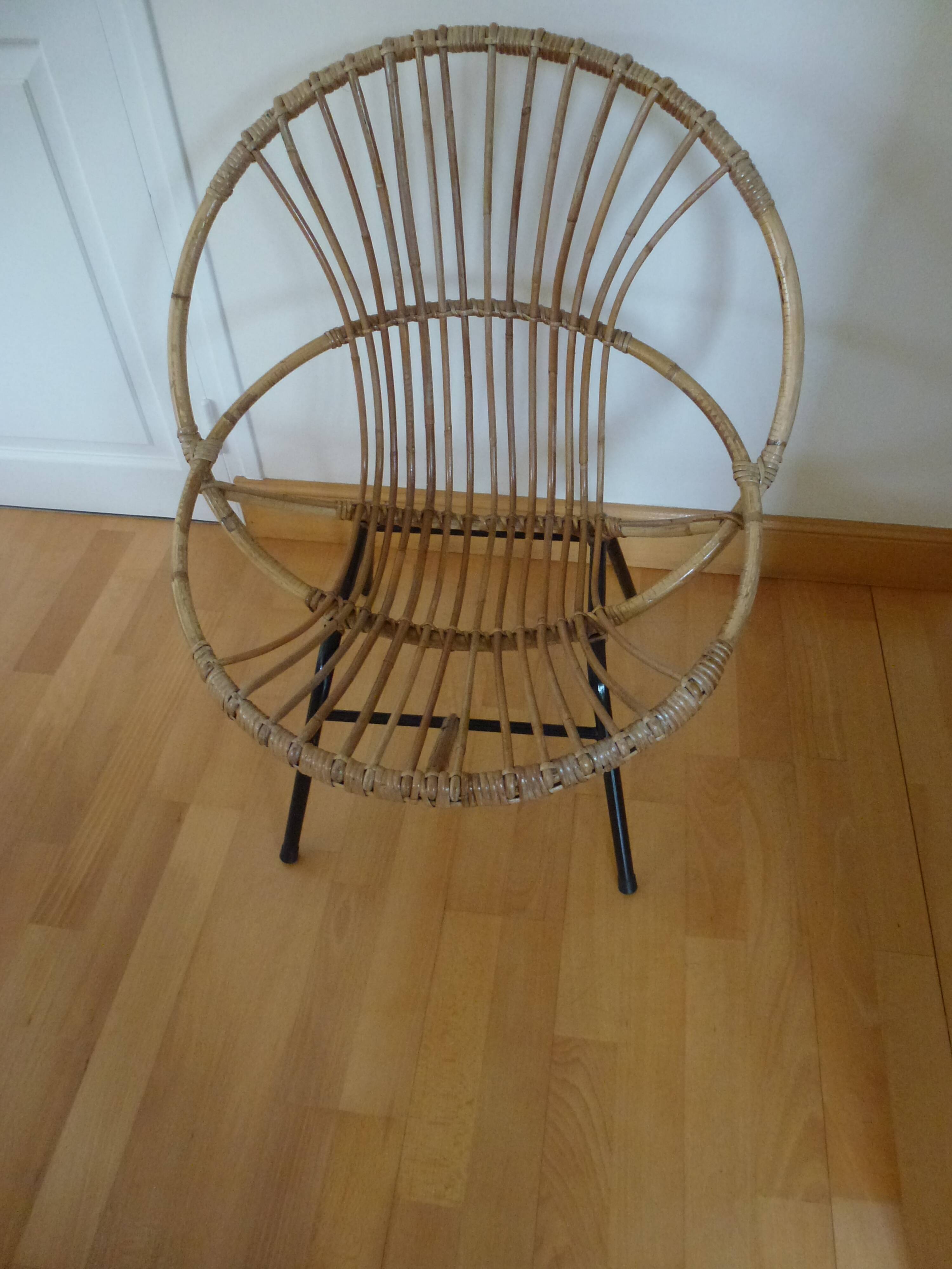 Rattan armchair