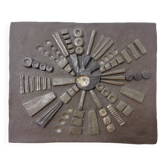 Brutalist Ceramic Wall Panel, 1960s