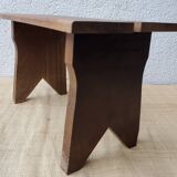 Wooden low stool