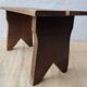 Wooden low stool