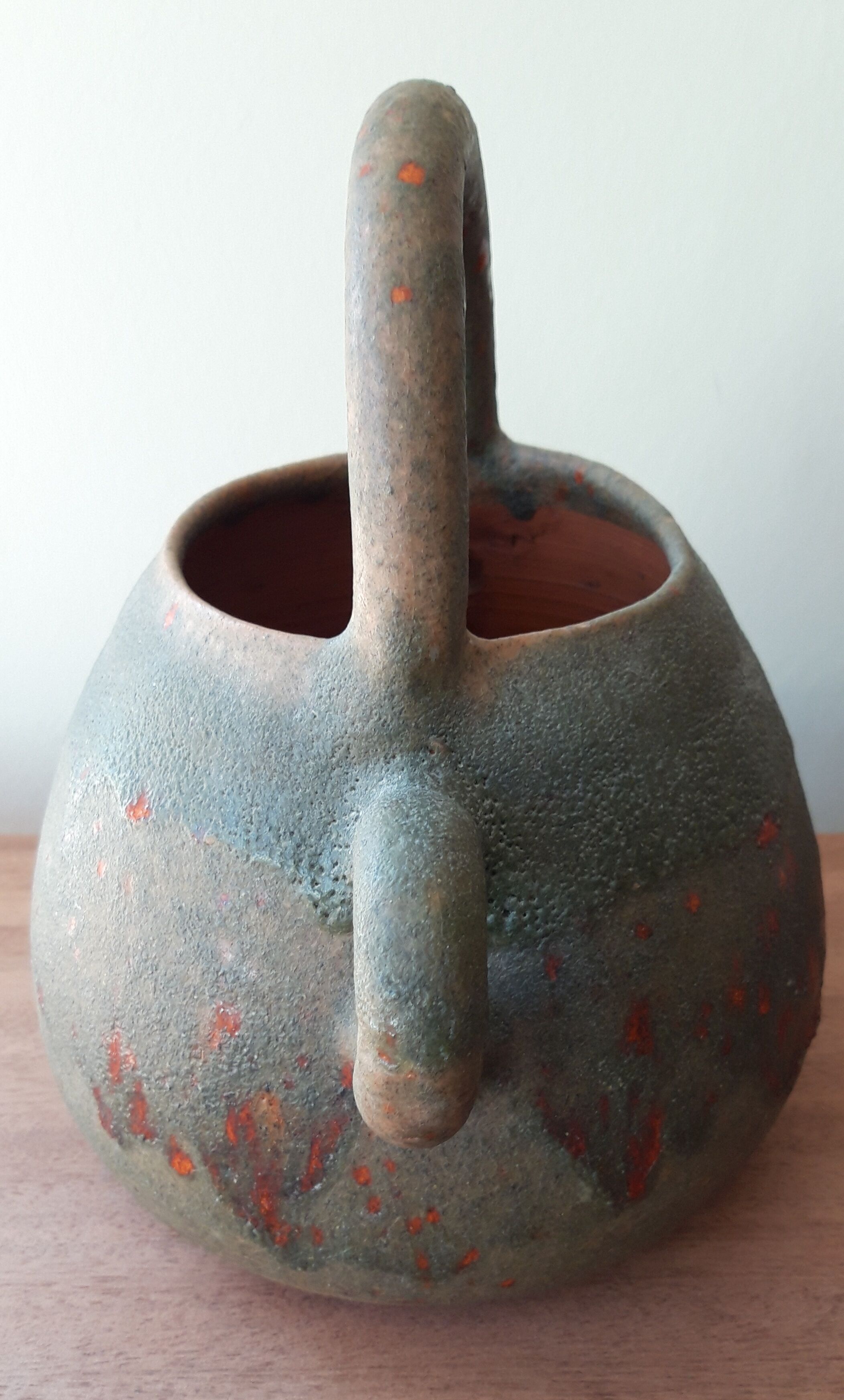 Ceramic pitcher signed Campo Piano d'Orezza