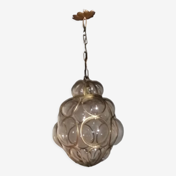 Lanterne électrifiée en verre soufflé de Murano par Gianni Seguso 1960