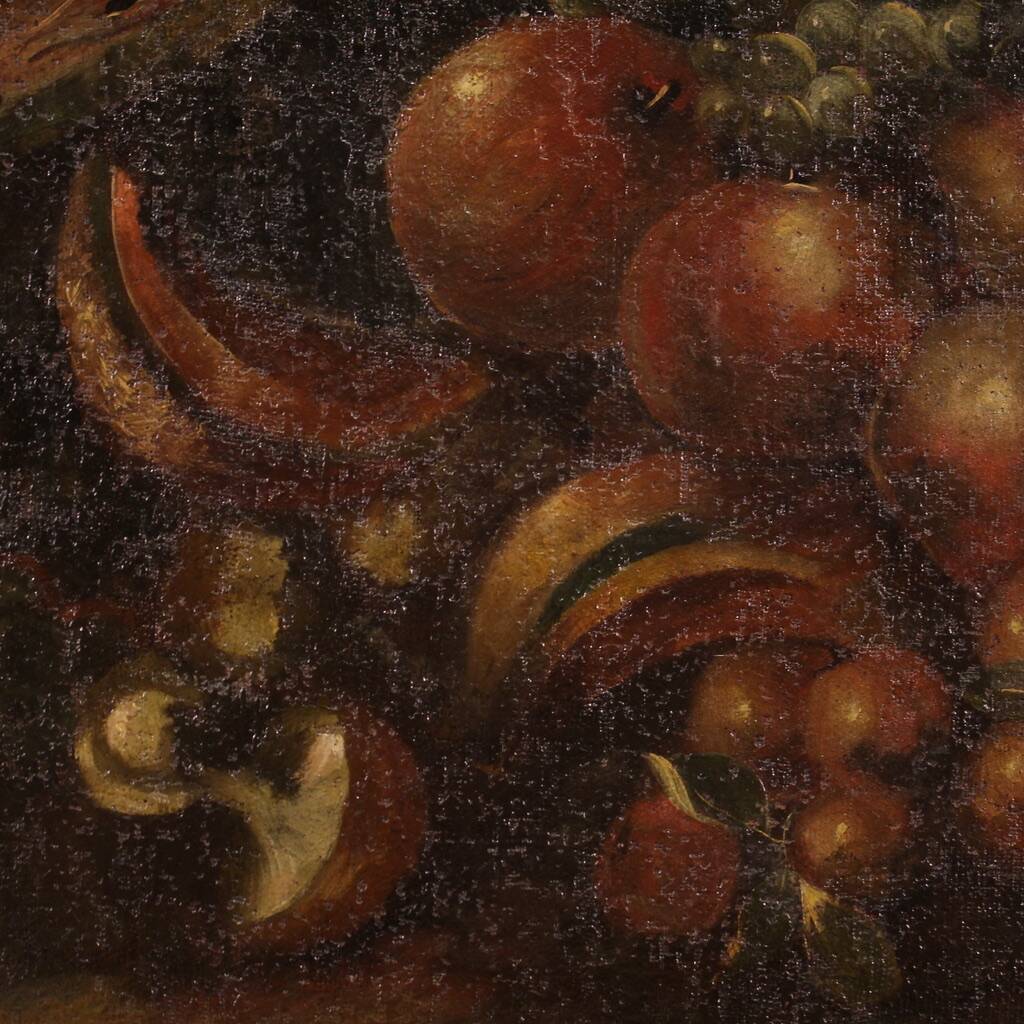 Painting still life oil on canvas from the 18th century