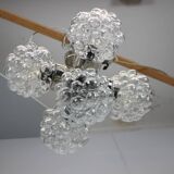 Bubble glass chandelier by Kamenický Šenov, Czechoslovakia, 1970s