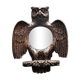 Bulging mirror or witch's eye - owl shape - vintage 1960
