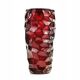 Okulus vase, transparent glass, Ząbkowice, Poland, 1970s