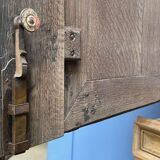 Sideboard 4 doors of the eighteenth in raw oak