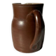 Brown ceramic pitcher H: 20 cm