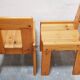 Vintage stretch dining table and 4 chairs by S. Coppola for Roche Bobois