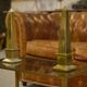 Pair of brass obelisks 1960s