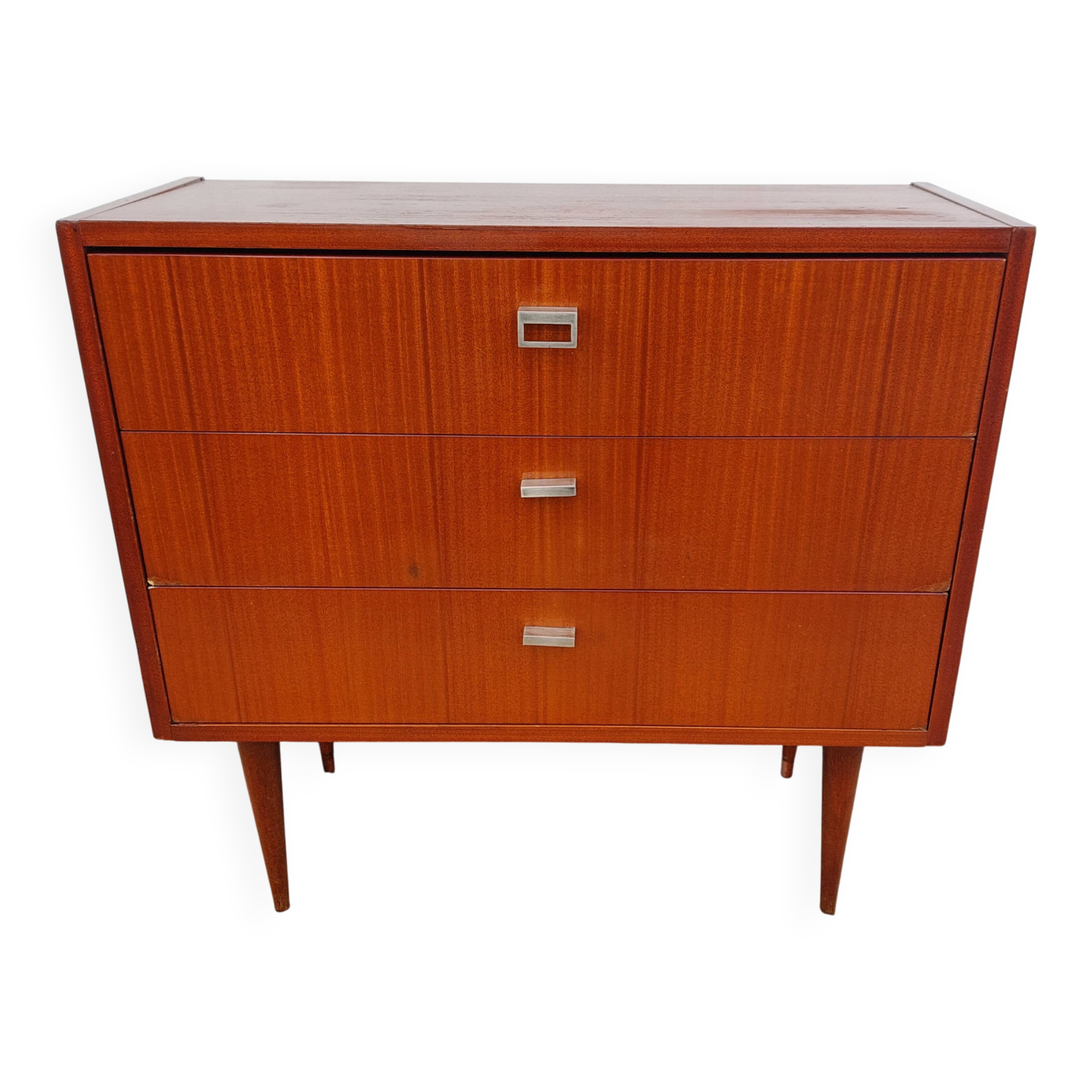 Vintage tapered leg chest of drawers