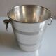 Vintage ice or champagne bucket in silver metal