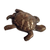 Brass turtle ashtray