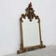 Grand miroir en bois doré de style rococo, Belgique, 20e siècle