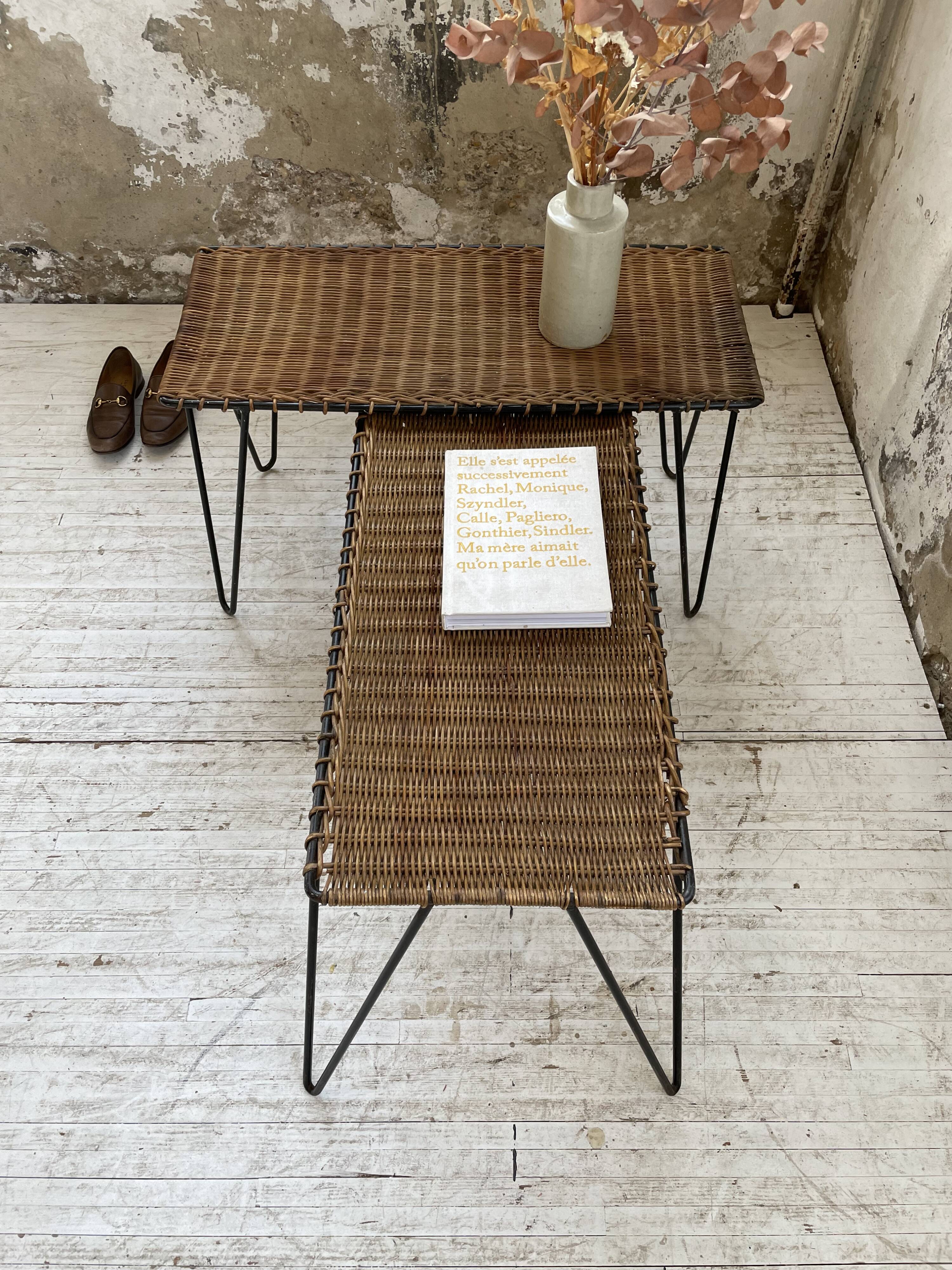 Duo of wicker tables RaouDuo of wicker tables Raoul Guysl Guys