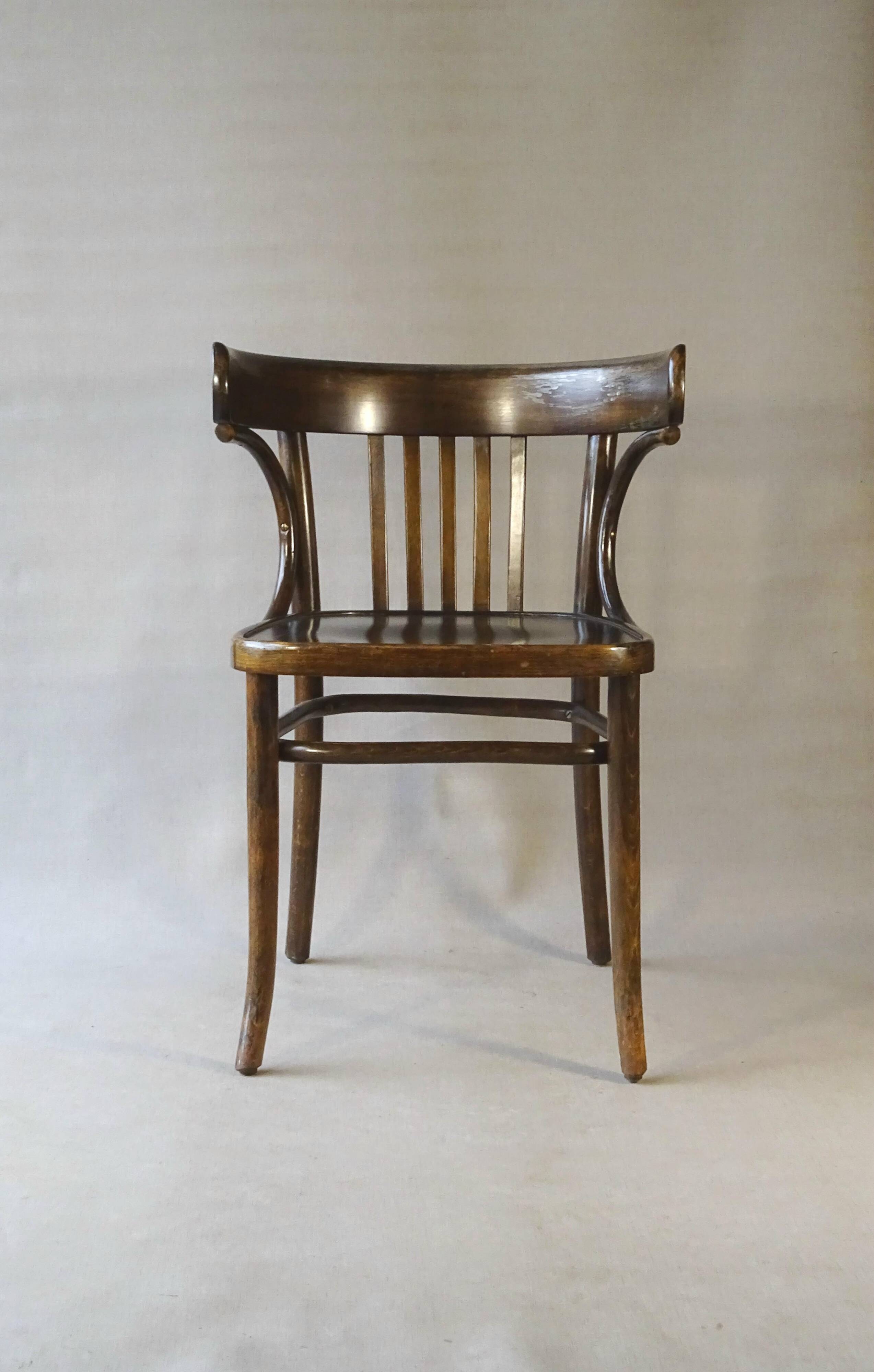 Office armchair N°A788/F Thonet-Mundus 1930, bentwood bistro