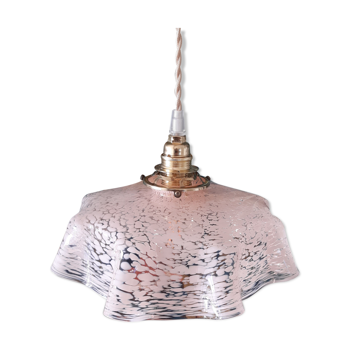 Clichy vintage glass suspension