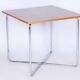 Bauhaus Table in Caucasian Walnut & Chrome attributed to Robert Slezák, Czech, 1930s