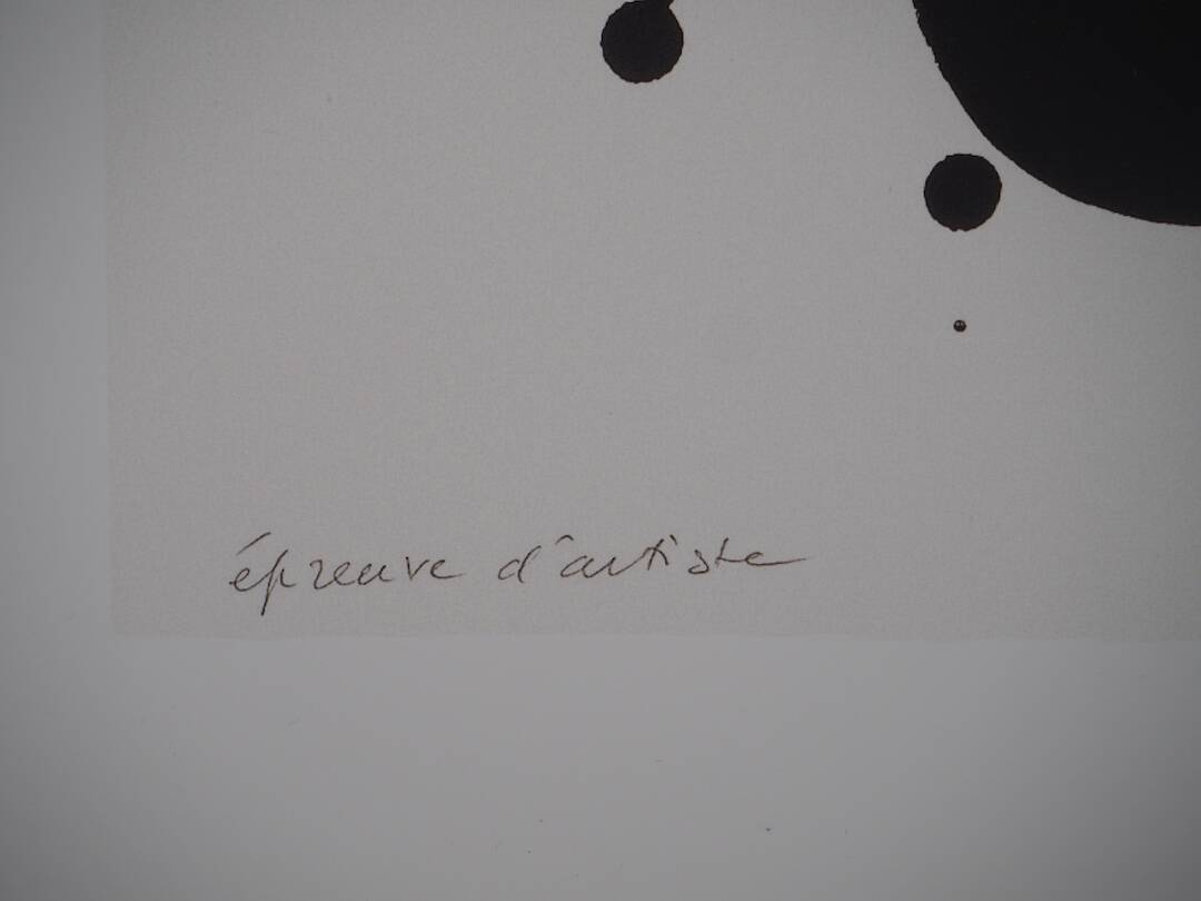 Pierre Soulages: Lithograph No. 29 - Original signed poster