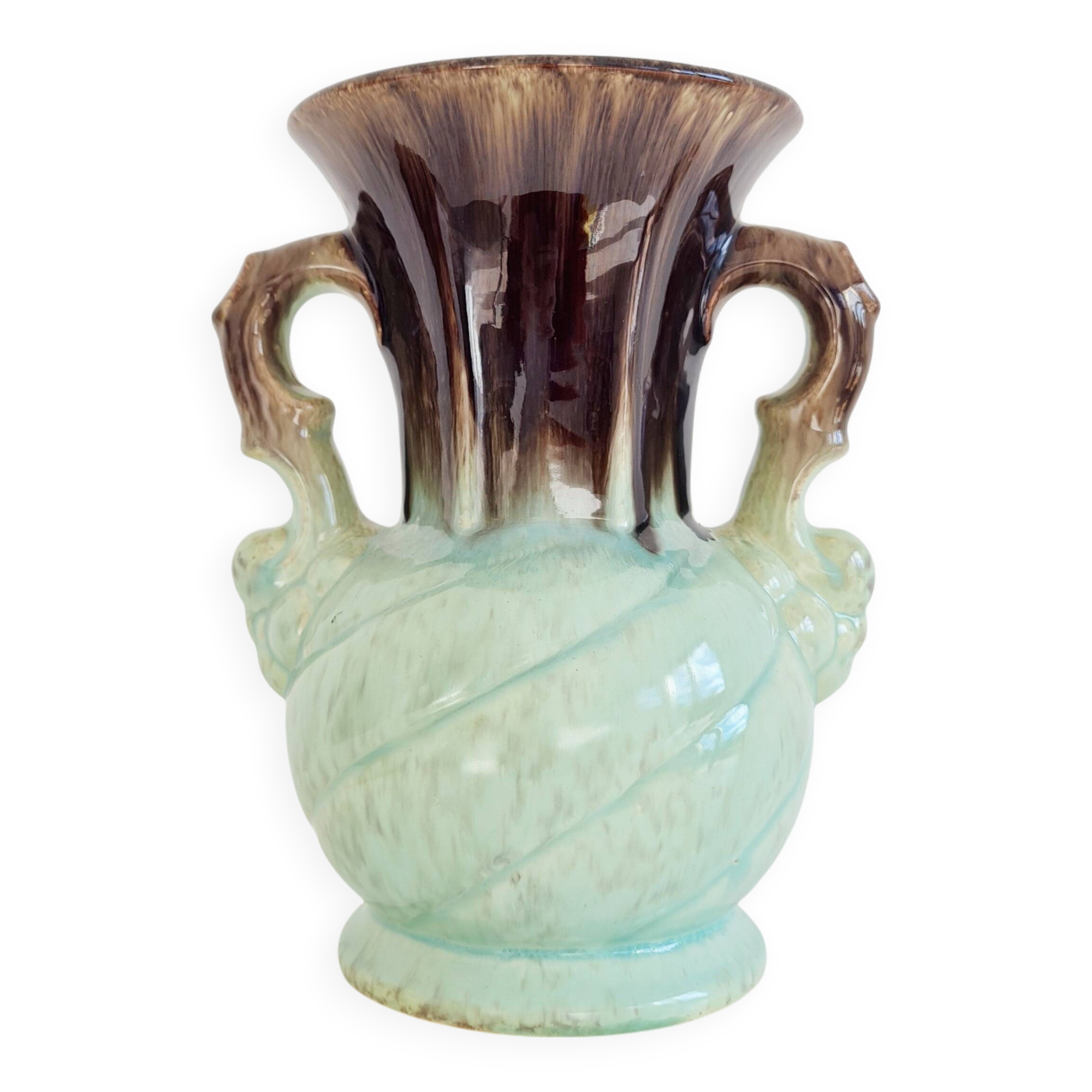 Antique blue vase - numbered