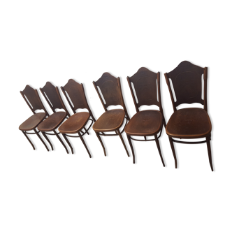 Lot de 6 chaises Jacob Josef Kholn