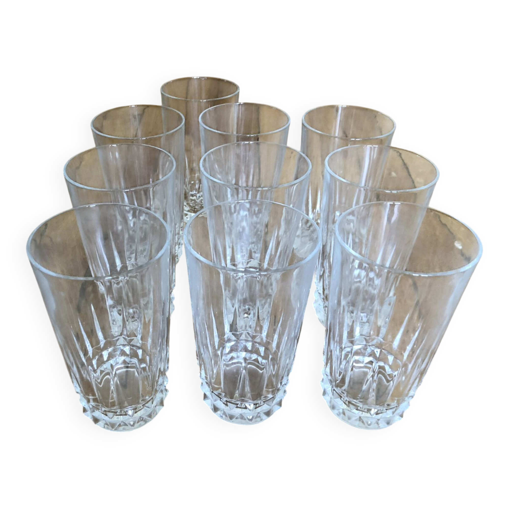 10 verres Cristal d’Arques