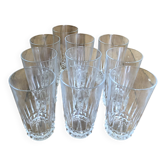 10 Crystal d'Arques glasses