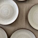 Dessert service in Gien stoneware, vintage 1970