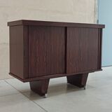 Rosewood and chrome sideboard, 60's