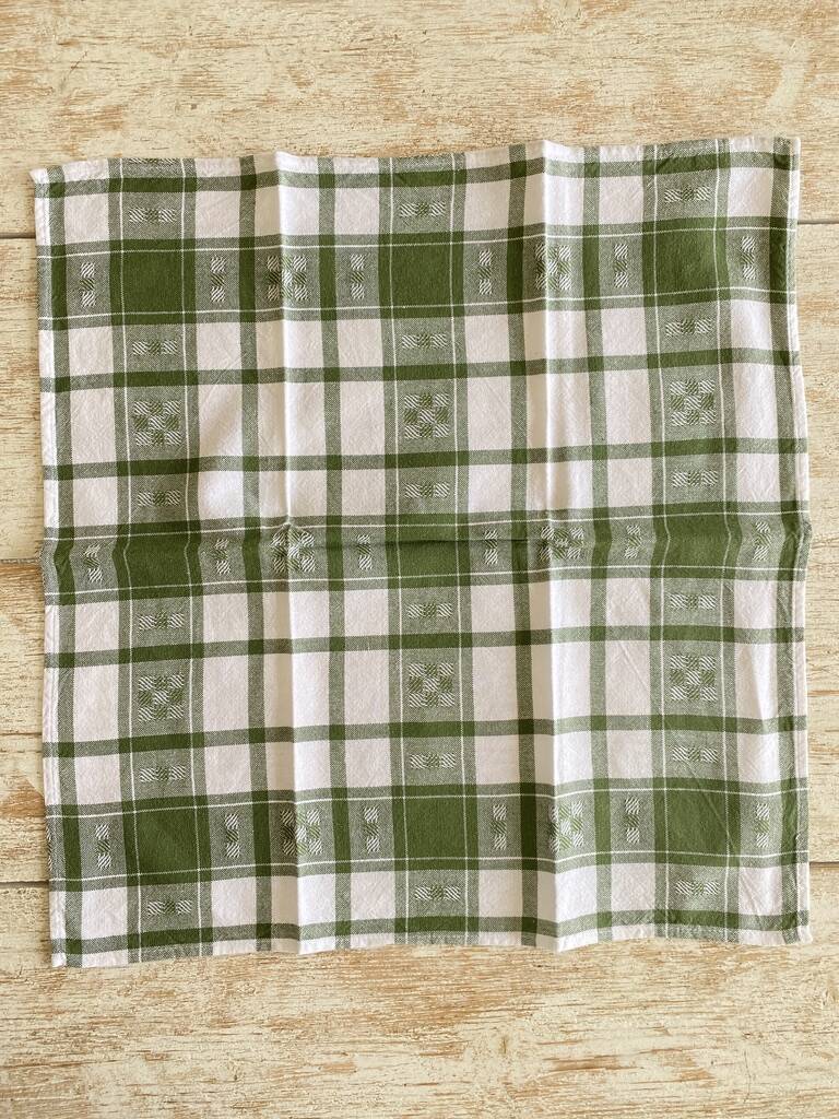 6 large napkins - Boarding school style - cotton: 50x50 cm