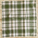 6 grandes serviettes de table - Style pensionnat - coton : 50x50 cm