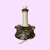 70s jette helleroe table lamp - danish pottery artist - handmade in denmark - vintage ceramic light
