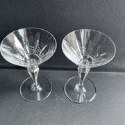 2 champagne glasses stamped Baccarat - Service Austerlitz