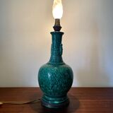 Mint green glazed ceramic lamp base
