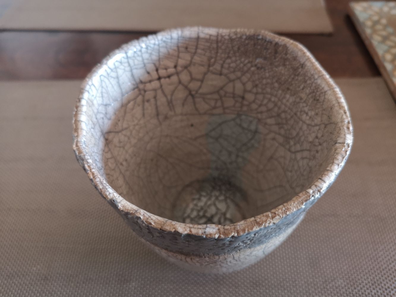 Cache-pot en céramique japonaise Raku