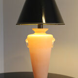 Murano glass table lamp, very particular pink color, Italia 1950s
