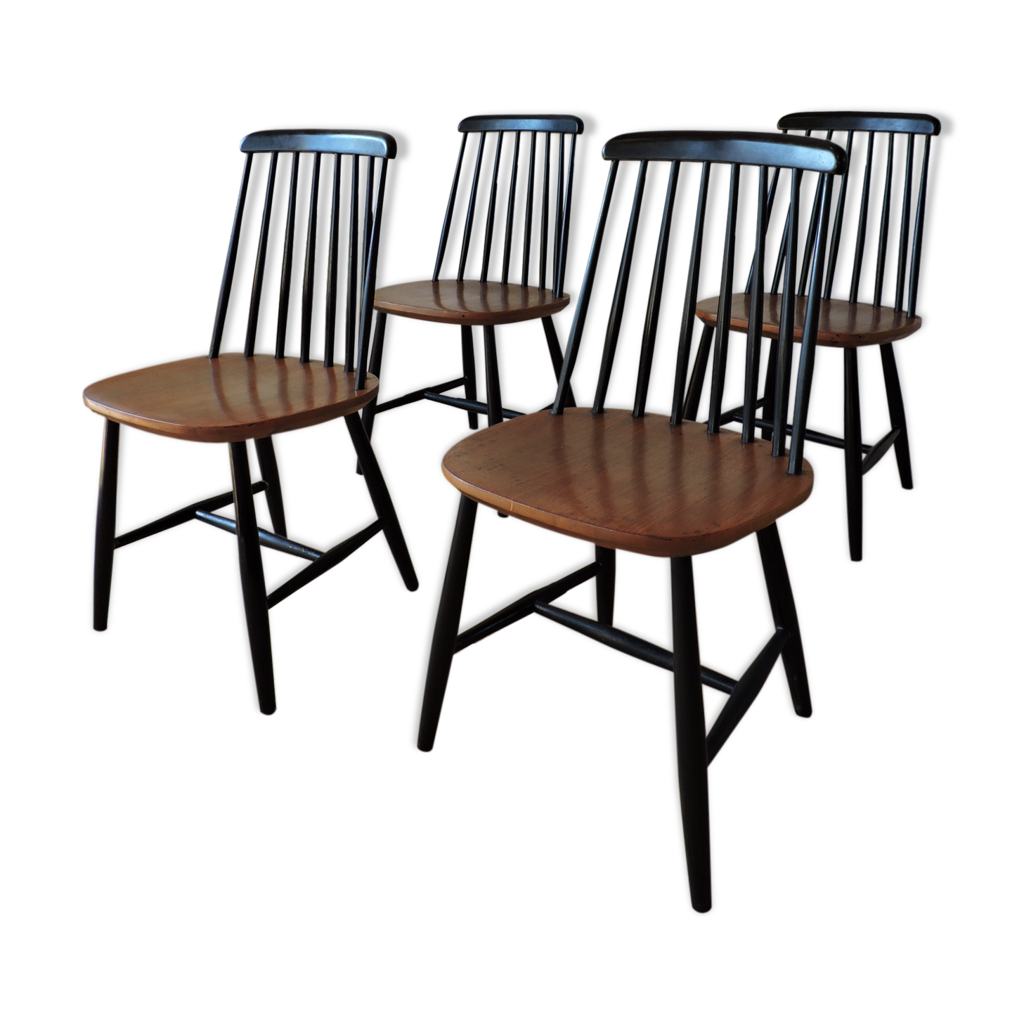 Set of 4 chairs Swedish 60s