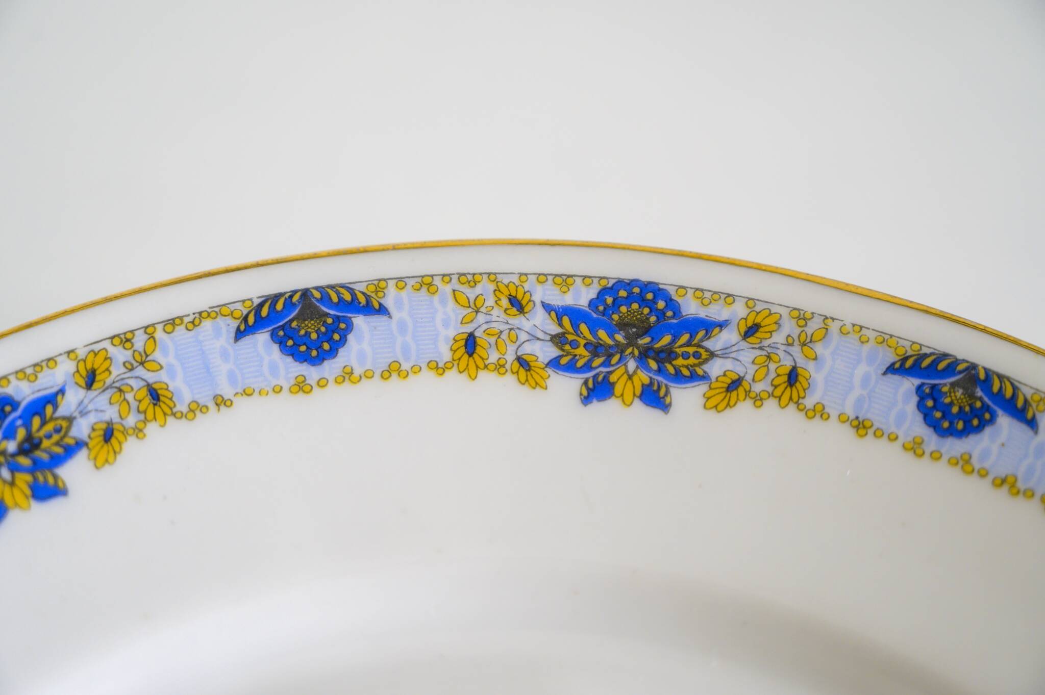 Rare porcelain bowl or bowl from the Gaston Sailly factory - 1920s and 1930s