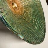 Suspension in green braided rattan